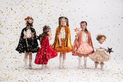 Černá kočičí maska pro děti moi mili ze sametu, kolekce Magic Stories – fotografie 10
