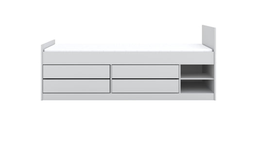 Children's Bed Leon - White