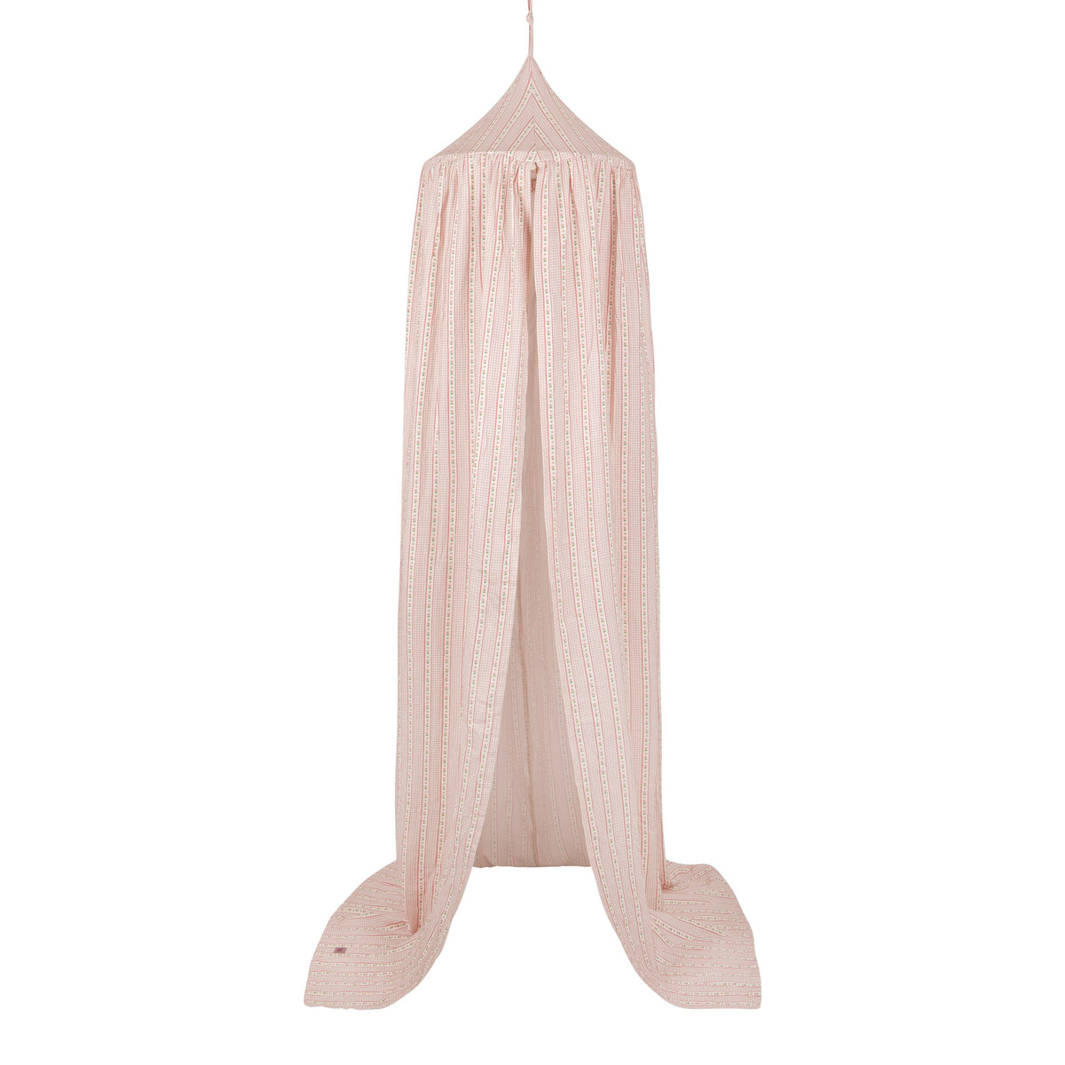 Mušelínová nebesa nad postel moi mili ve stylu vintage, kovový kruh 50 cm, látka 240 cm