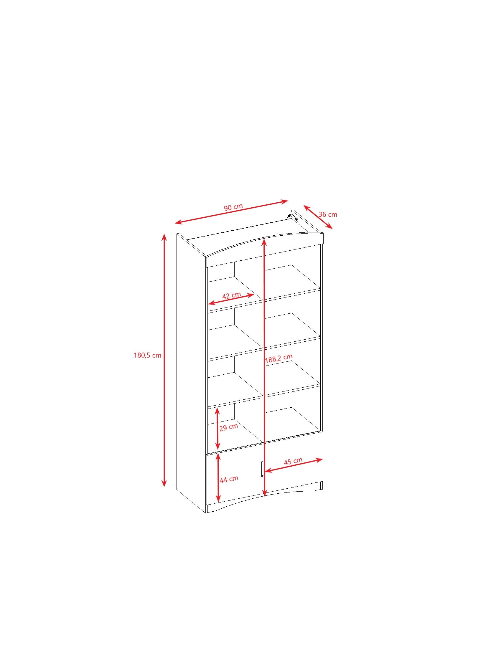 Double Bookshelf Classic