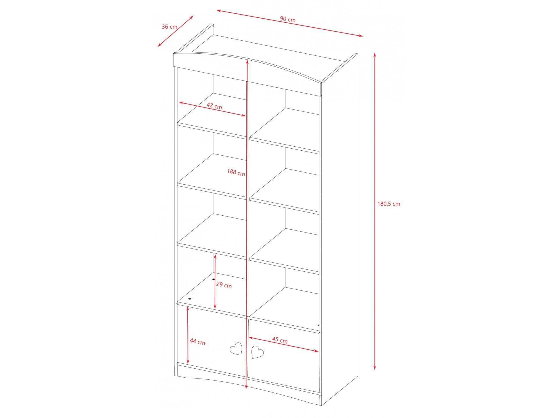 Double Bookshelf Julia