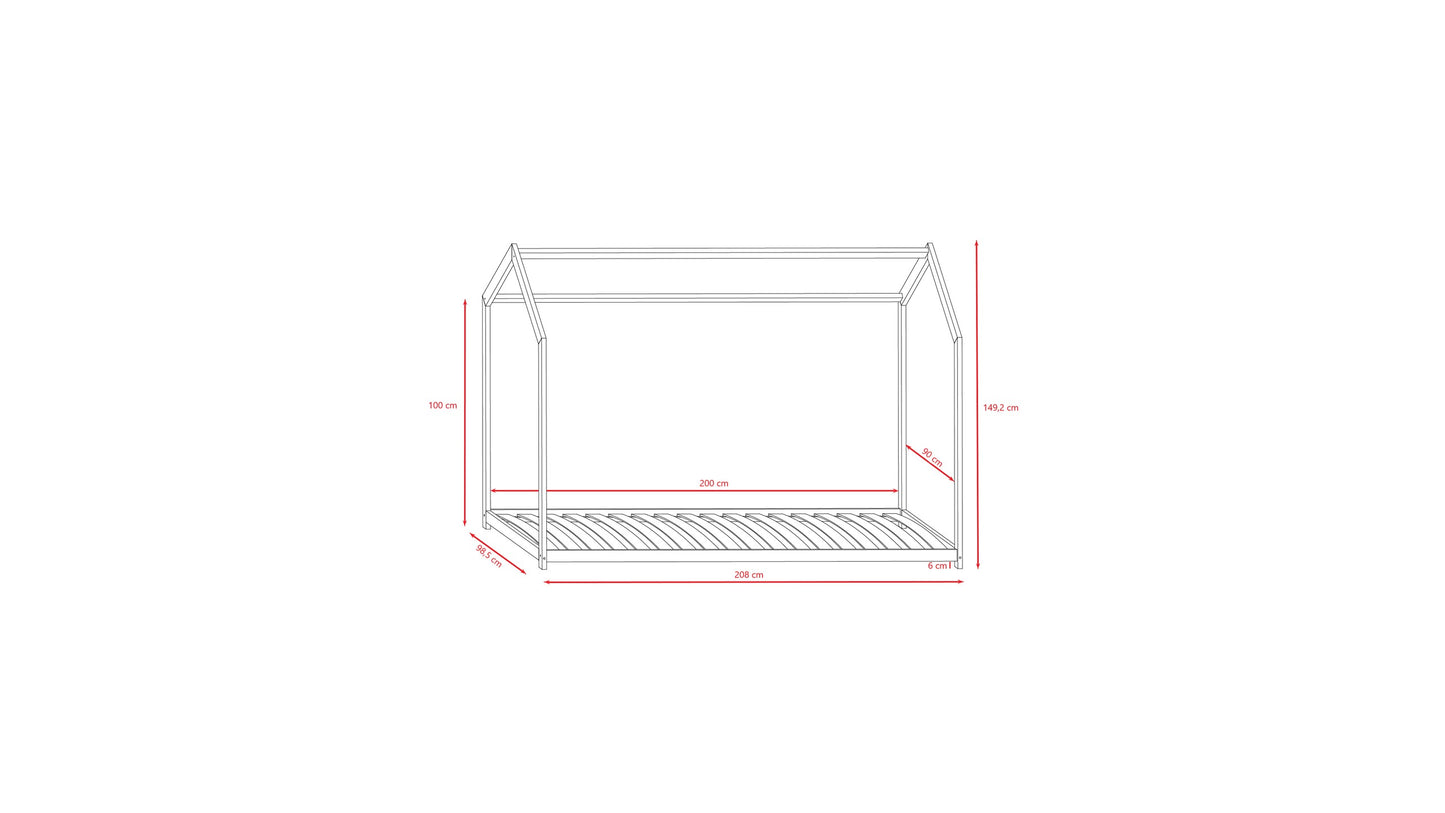 House Bed Bella - White