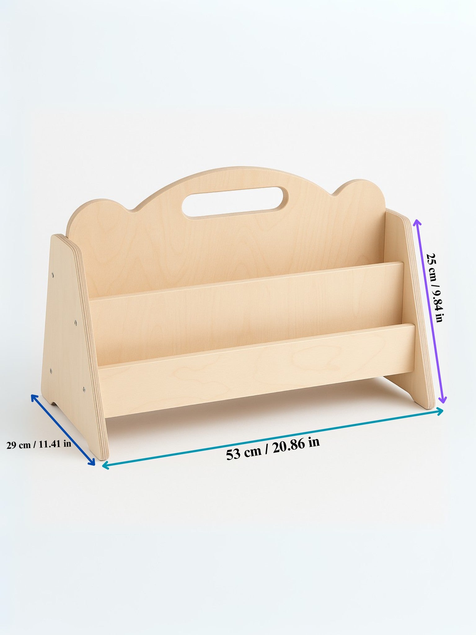 Montessori Double Sided Wooden Book Display For Kids