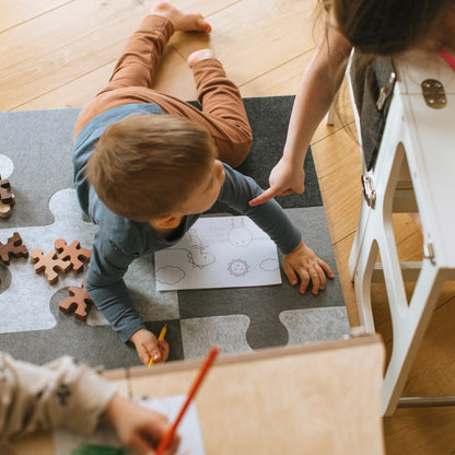 9-dílná puzzle hrací podložka – doplněk pro lezecké konstrukce