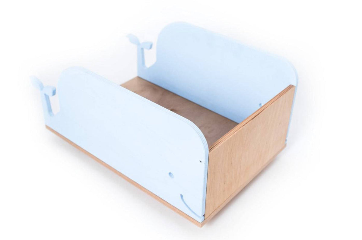 Box na hračky na kolečkách Velryba Ewart Woods, pohled shora