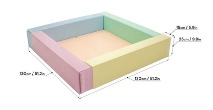 Soft Play Kuličkový Bazén – Světlý Pastel