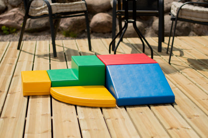 IGLU Soft Play Corner Climber - 5dílná pěnová hrací sestava pro děti - Mix
