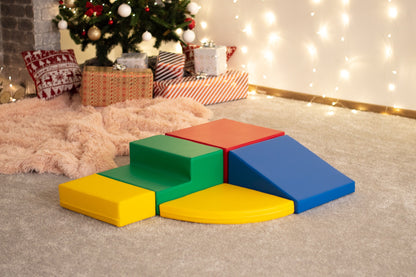 IGLU Soft Play Corner Climber - 5dílná pěnová hrací sestava pro děti - Mix