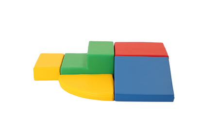 IGLU Soft Play Corner Climber - 5dílná pěnová hrací sestava pro děti - Mix