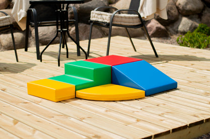 IGLU Soft Play Corner Climber - 5dílná pěnová hrací sestava pro děti - Mix