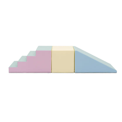 Corner Gym Soft Play Set – Light Pastel