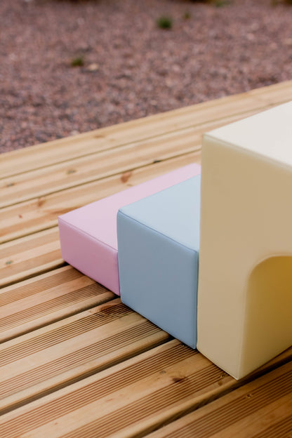 IGLU Soft Play Adventurer - 10dílná pěnová hrací sestava pro děti - Světlý Pastel