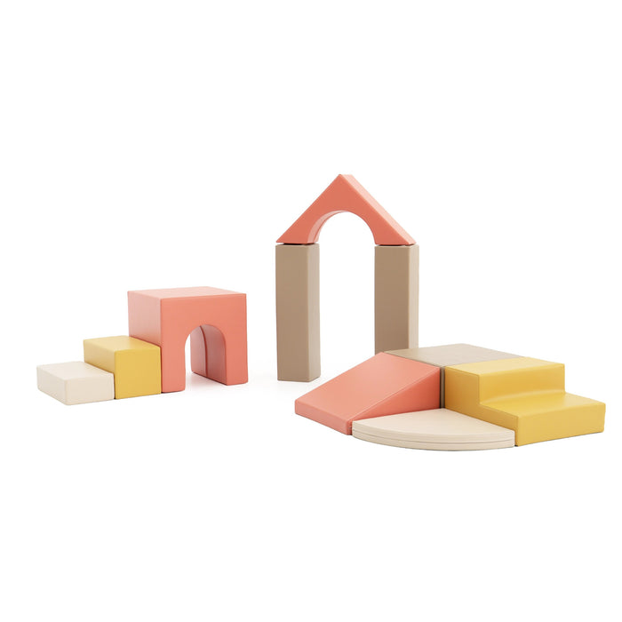 IGLU Soft Play® Pěnové hřiště Baby Gym (10 dílů) – Pastelově růžová