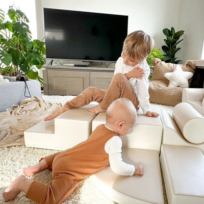 IGLU Soft Play Explorer - 6dílná pěnová hrací sestava pro děti - Béžová