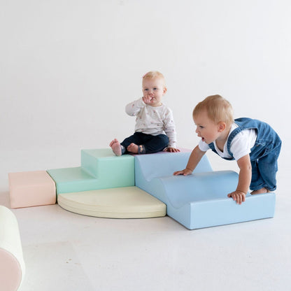IGLU Soft Play Explorer - 6dílná pěnová hrací sestava pro děti - Světlý Pastel