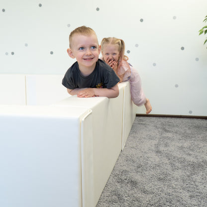 Large Square Ball Pit – White, 240 cm