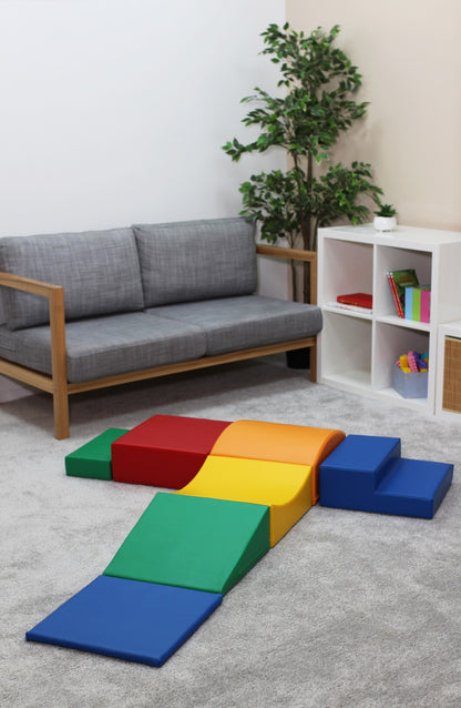 Soft Play Little Crawler Block Set - 7dílná sada - Multicolor