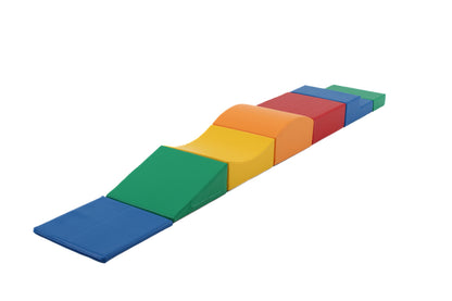 Soft Play Little Crawler Block Set - 7dílná sada - Multicolor