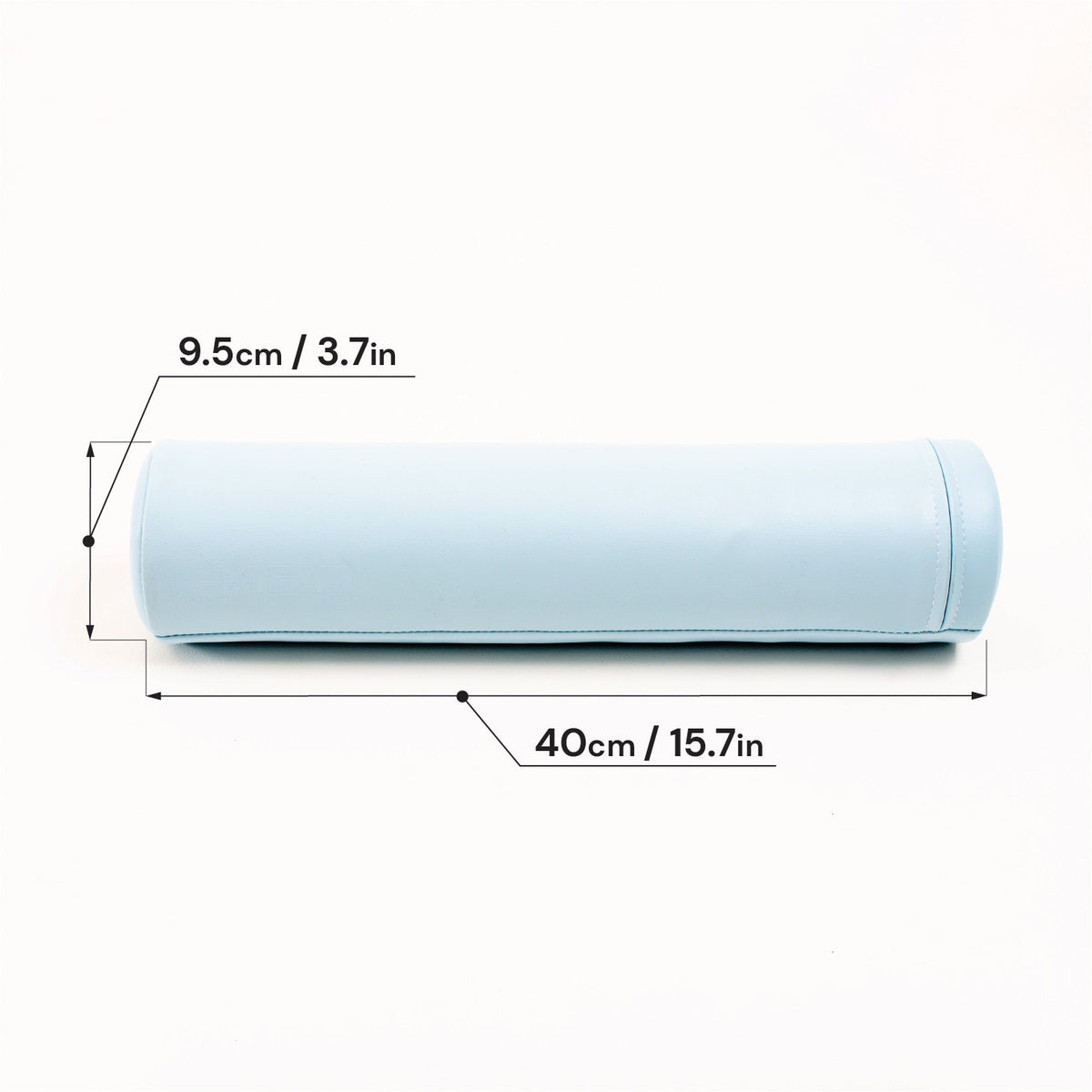 Světle modrý pěnový váleček IGLU Tummy Roller, délka 40 cm, průměr 9,5 cm
