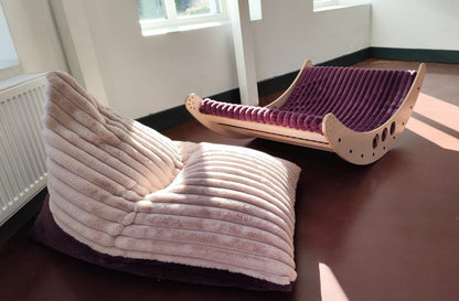 Sedací vak pro děti – Kids Bean Bag „Berry & Rose Mousse Duo“