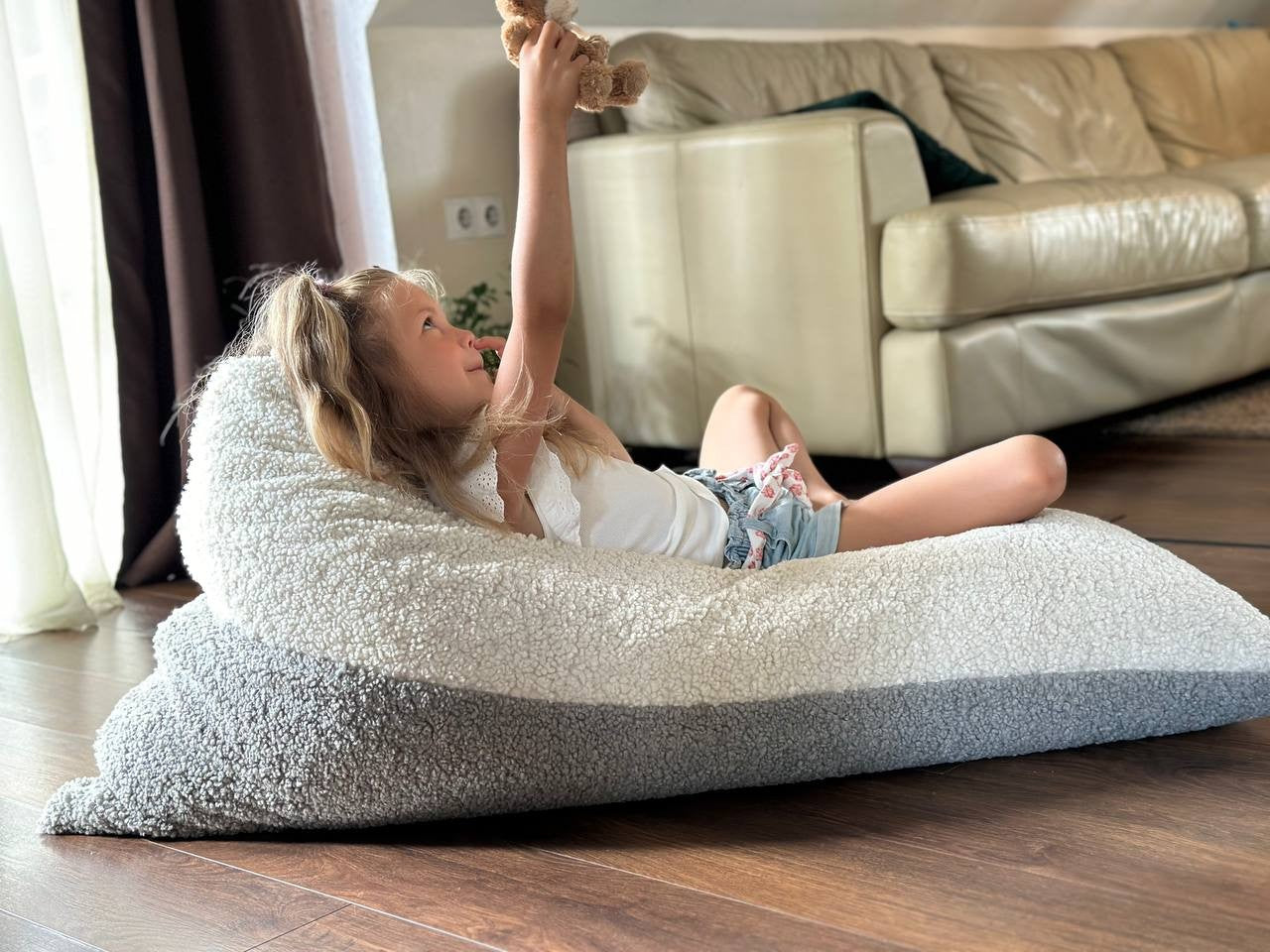 Kids Bean Bag Chair - Cloud Lamb Duo