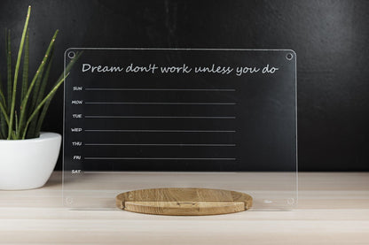 Školní plánovací tabule LUULA – Acrylic School Planner