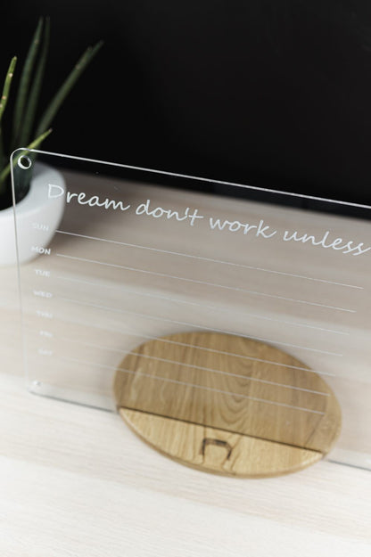 Školní plánovací tabule LUULA – Acrylic School Planner