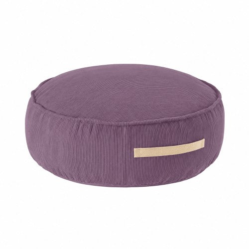 MeowBaby® Dětský puf kulatý Slimcord – Levandulová