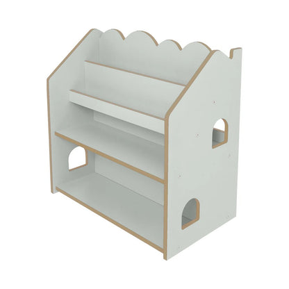 MeowBaby Montessori MDF House Bookcase - Mint