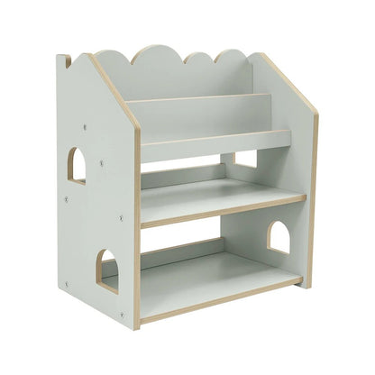 MeowBaby Montessori MDF House Bookcase - Mint
