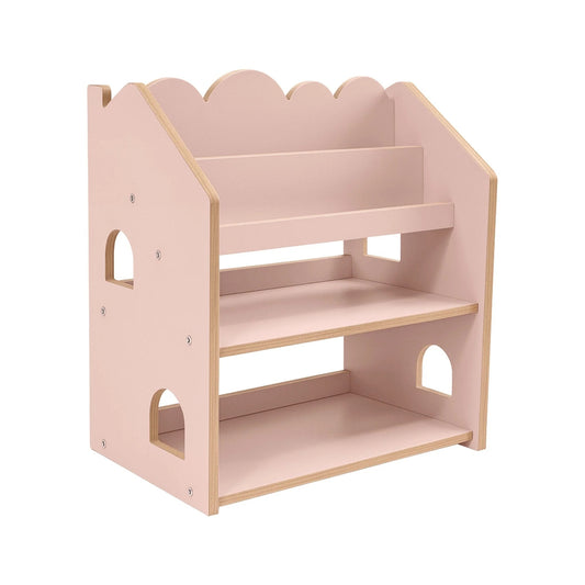 MeowBaby Montessori MDF House Bookcase - Pink