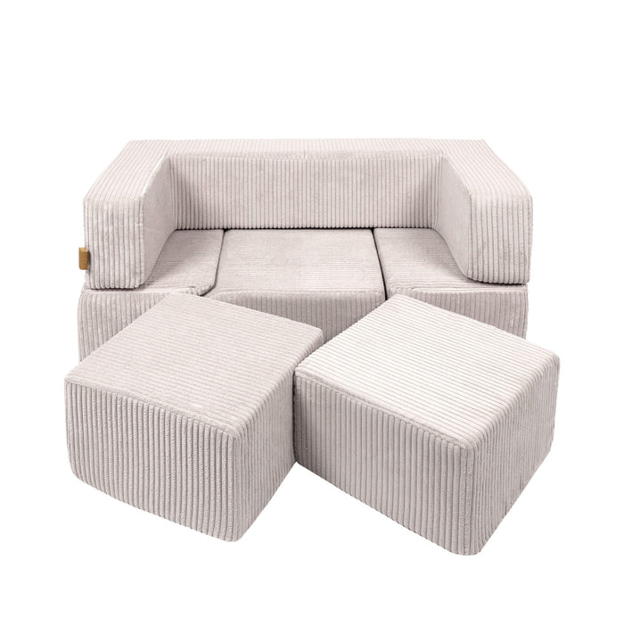 MeowBaby® Pěnové kostky Bricks Aesthetic – Ecru