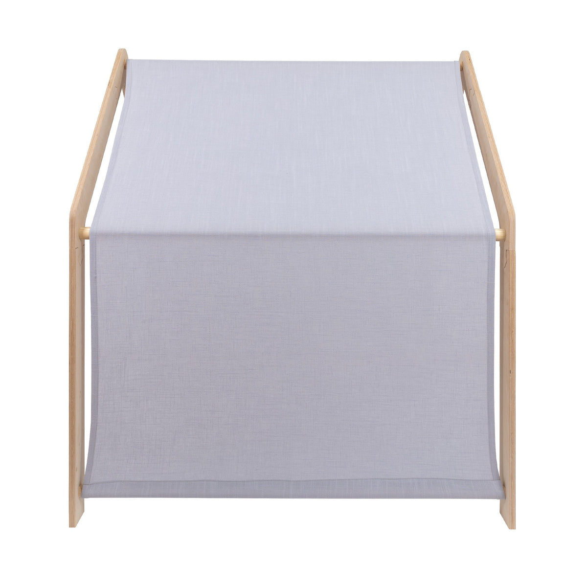 MeowBaby® White Wooden House for Kids - Blue Roof