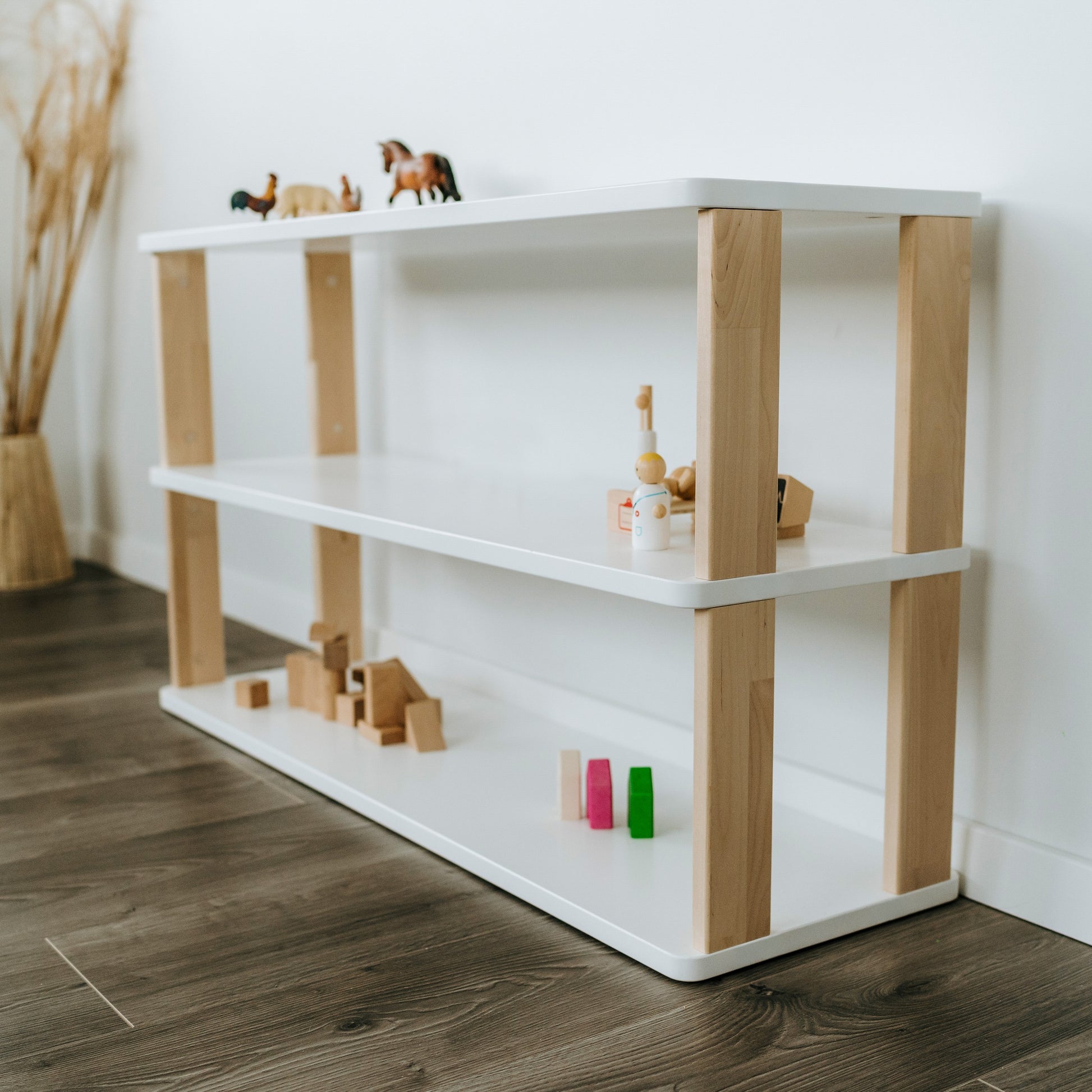 Modular Montessori Shelf Straight - 3 Shelves
