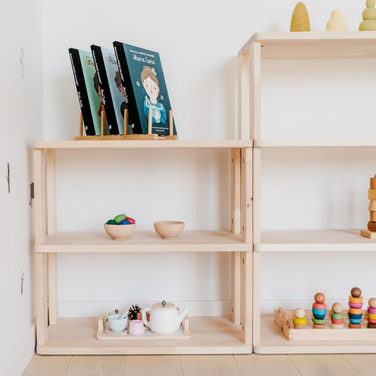 Modular Montessori Shelf Straight Mini - 2 Shelves