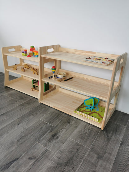 Modulární Montessori police na hračky