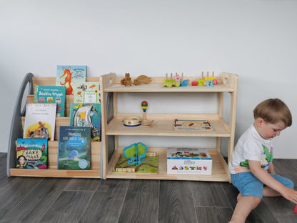 Modulární Montessori police na hračky