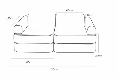 Modular Play Sofa for Children - Beige
