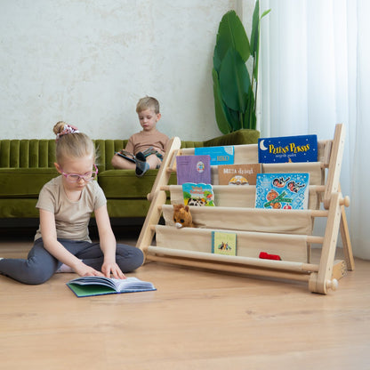 Montessori knihovnička – doplněk pro lezecké trojúhelníky MOPITRI®, FIPITRI® a SIPITRI®