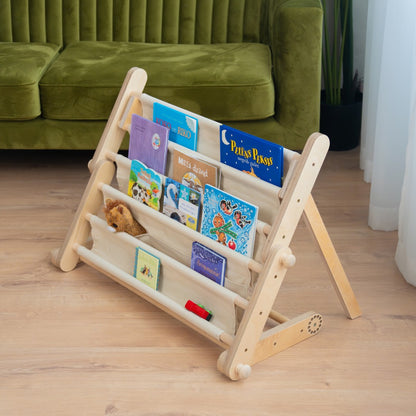 Montessori knihovnička – doplněk pro lezecké trojúhelníky MOPITRI®, FIPITRI® a SIPITRI®