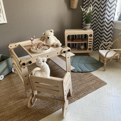Montessori prolézací sada / stůl / výkresová tabule NABU