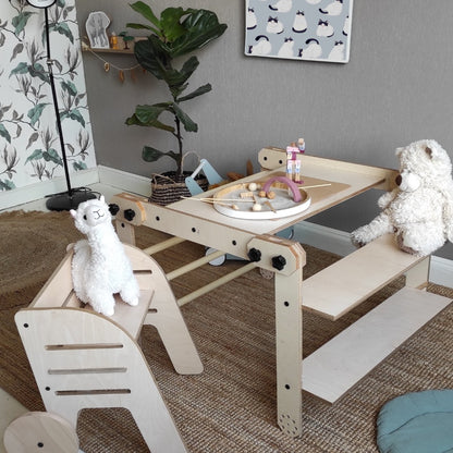 Montessori prolézací sada / stůl / výkresová tabule NABU