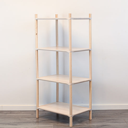 Montessori-Inspired Wooden Shelving Unit Small, 4 Shelves