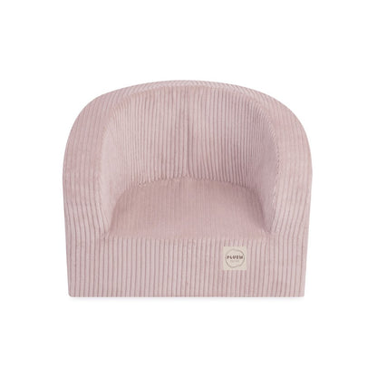 Světle růžové křeslo do dětského pokoje Plush Nest Dream Corner z manšestru a pěny – fotografie 4