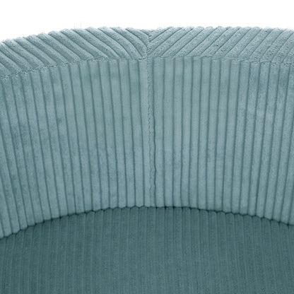 Suchý bazének s míčky Plush Nest, modrý manšestr 90 × 30 cm, perleťové, perleťově mátové a stříbrné míčky – fotografie 5