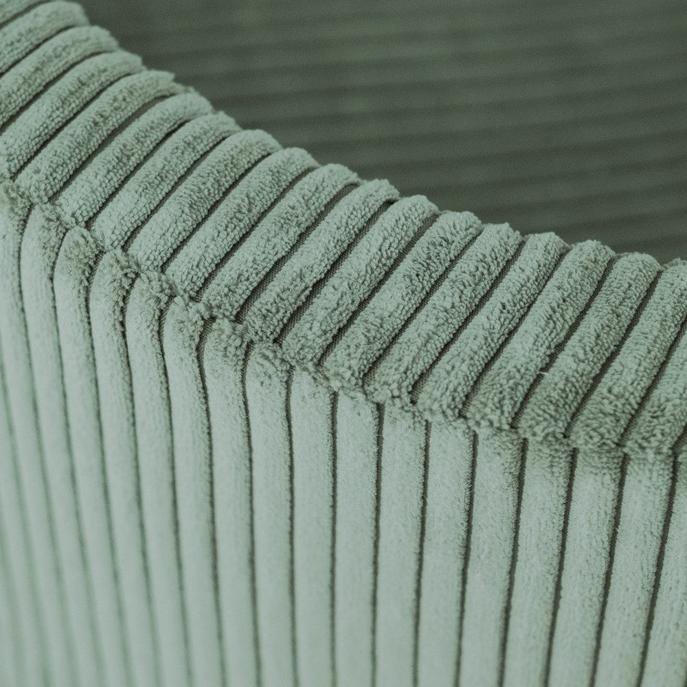 Suchý bazének s míčky Plush Nest, zelený manšestr 90 × 30 cm, perleťové, perleťově mátové a zlaté míčky – fotografie 2