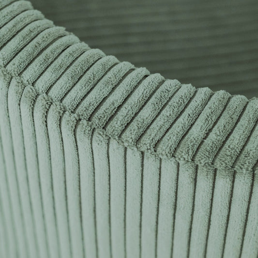 Suchý bazének s míčky Plush Nest, zelený manšestr 90 × 30 cm, perleťové, perleťově mátové a zlaté míčky – fotografie 2