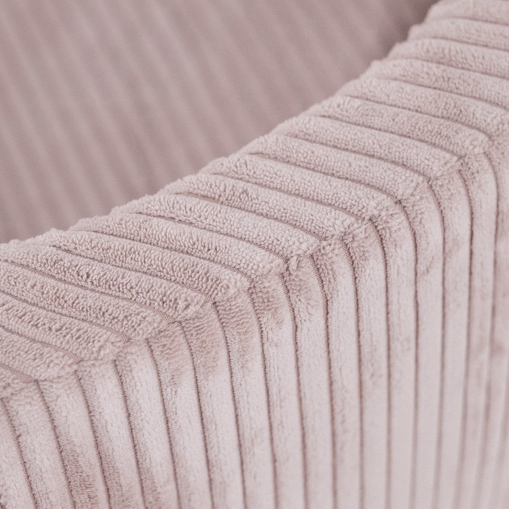Suchý bazének s míčky Plush Nest, světle růžový manšestr 90 × 30 cm, perleťové, světle růžové a zlaté míčky – fotografie 6