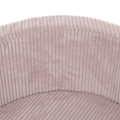 Suchý bazének s míčky Plush Nest, světle růžový manšestr 90 × 30 cm, perleťové, světle růžové a zlaté míčky – fotografie 7