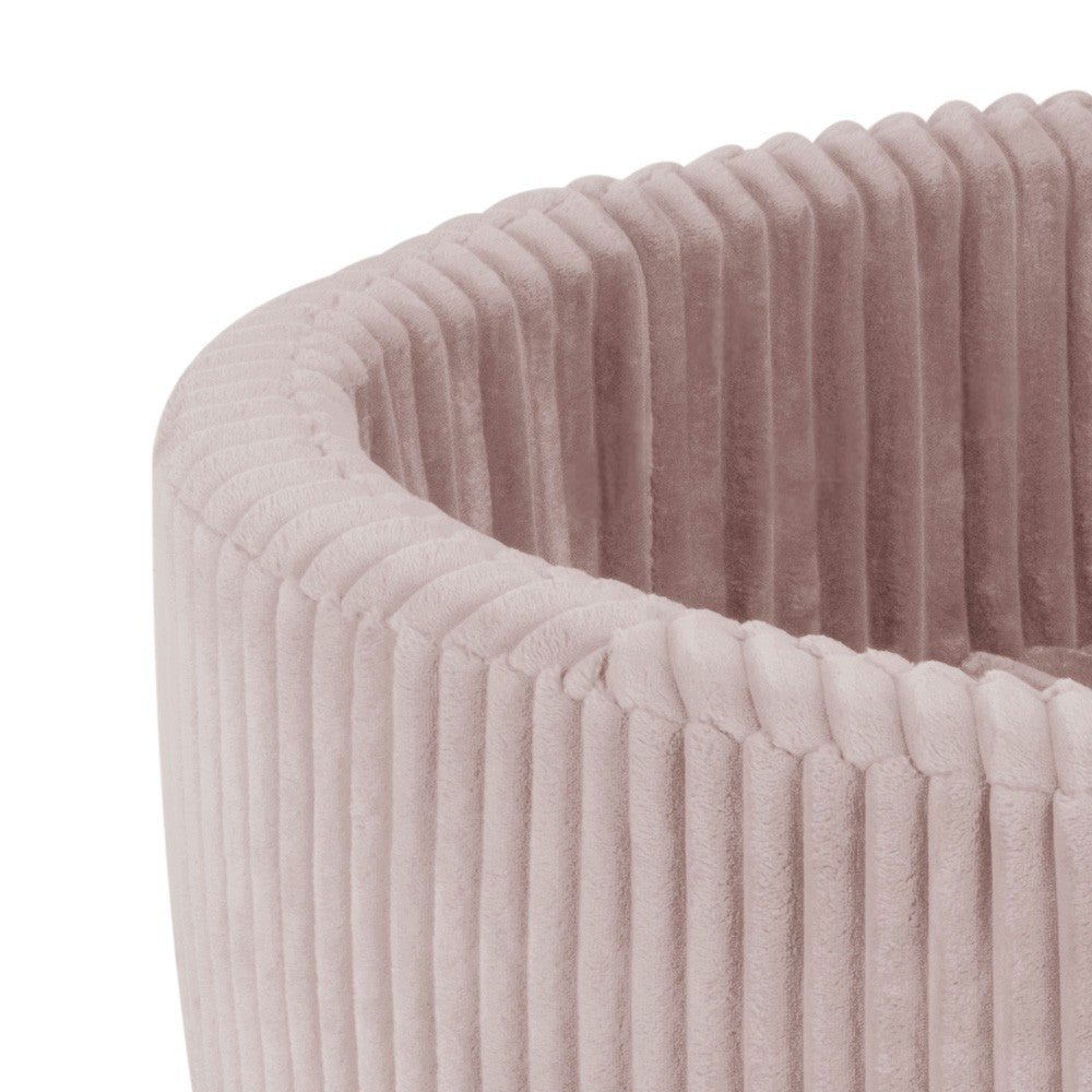 Suchý bazének Plush Nest, růžový Puffy Lamell 90 × 30 cm, perleťové, perleťově světle růžové a zlaté míčky – fotografie 6